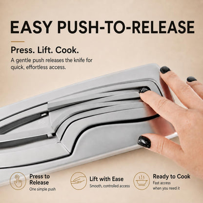 ✨Magnetic Kitchen Knife Set – 4 Piece High Carbon Stainless Steel Kitchen Knives🔪