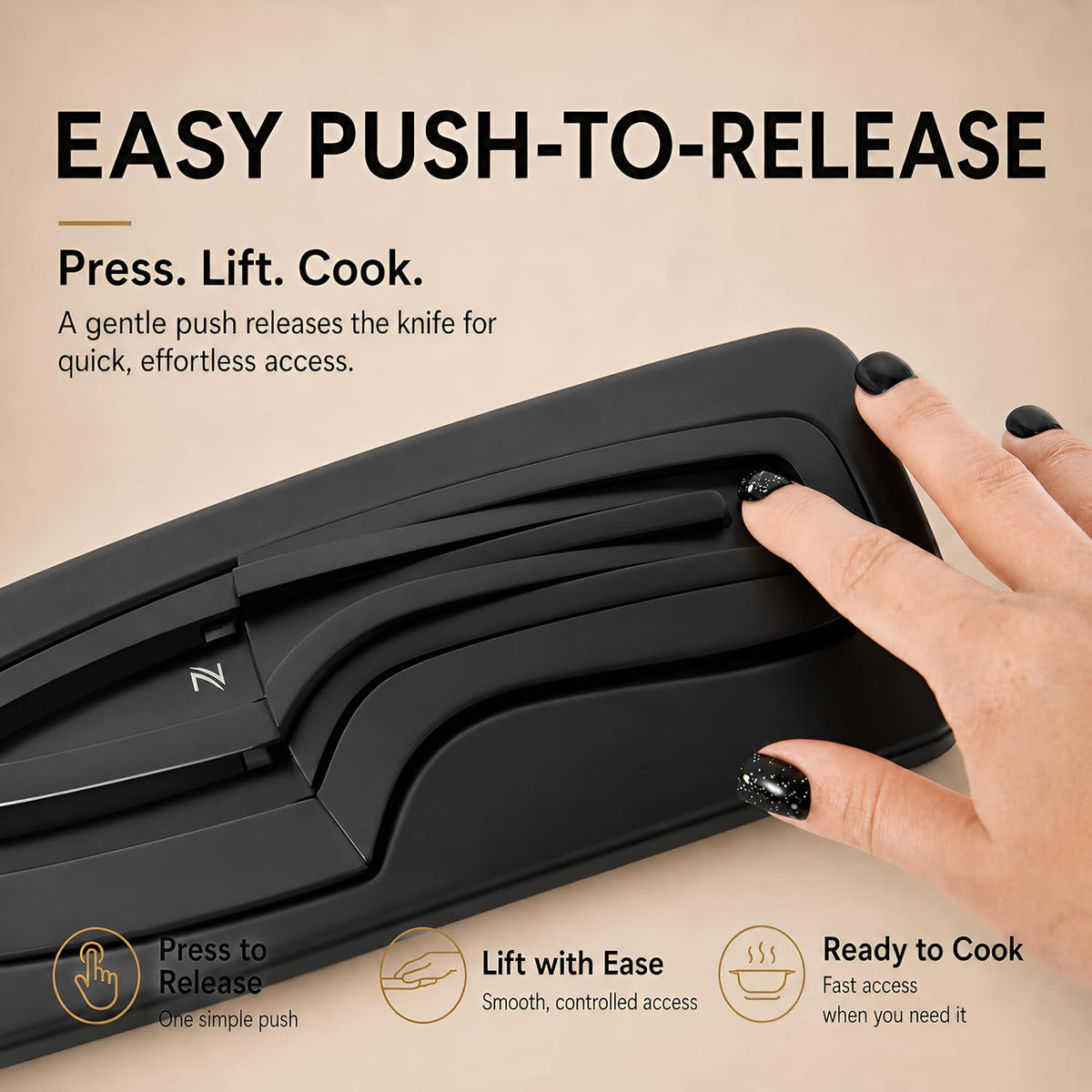 ✨Magnetic Kitchen Knife Set – 4 Piece High Carbon Stainless Steel Kitchen Knives🔪
