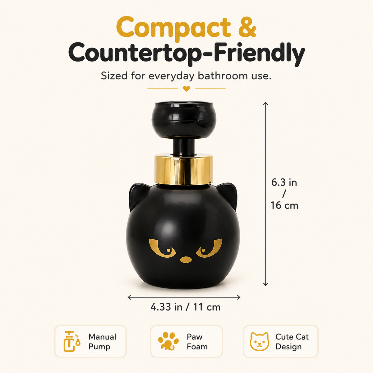 ✨Cat Paw Foam Soap Dispenser