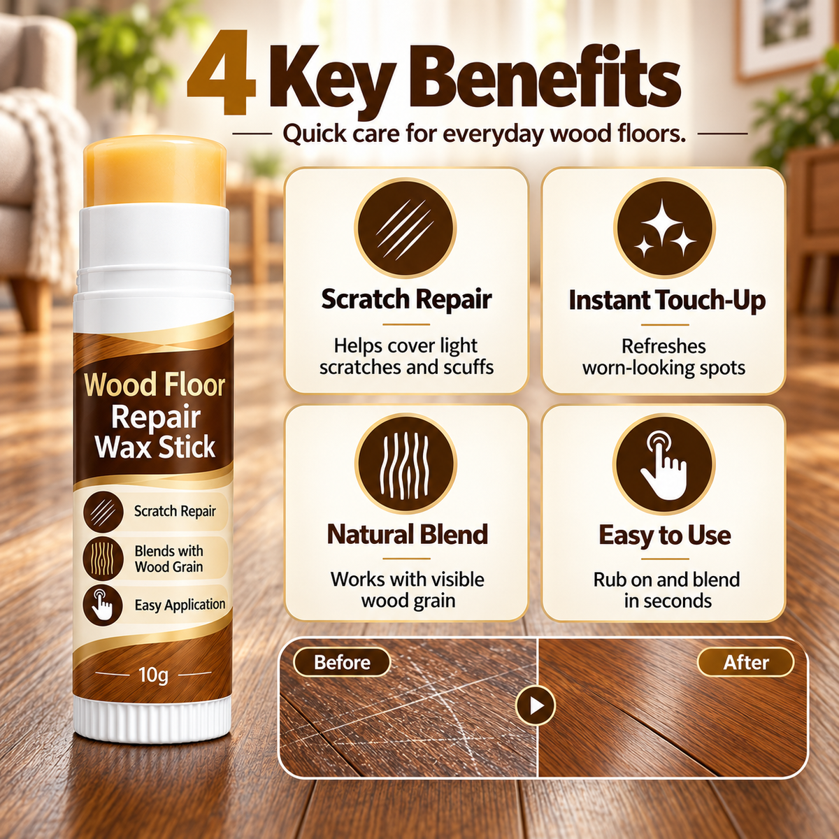 ✨Wood Repair Wax Stick🪵