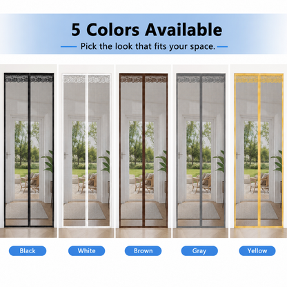 ✨Magnetic Mesh Screen Door, Hands-Free Self-Closing Door Screen with Strong Magnets