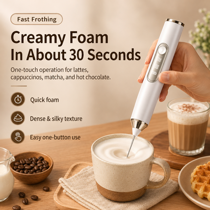 ✨3-in-1 Rechargeable Milk Frother & Mini Mixer